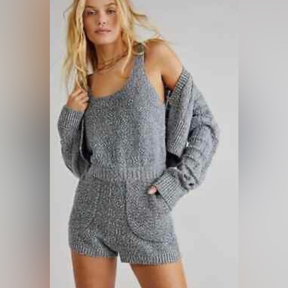 Free People Beach Declan romper and jacket in yellow ONLY size small - Picture 2 of 16